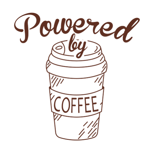 Tričko Powered by Coffee