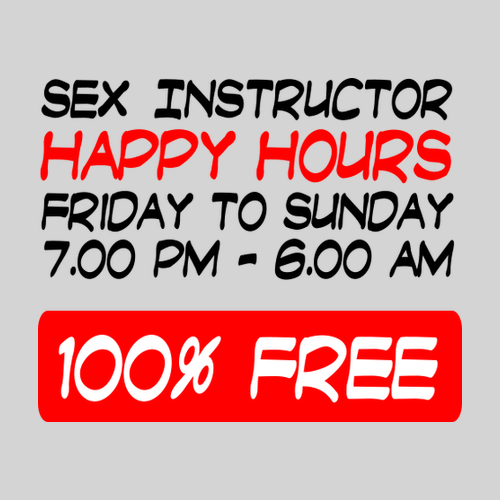 Tričko Sex instructor - happy hours
