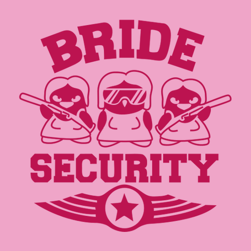 Tričko pro družičky Bride security