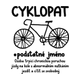 Vtipné organické tričko pro cyklisty