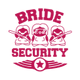 Organické tričko pro družičky Bride security