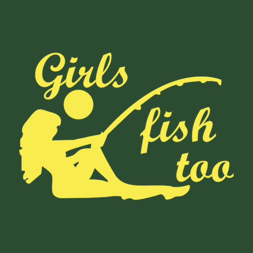 Dámské tričko Girls fish too