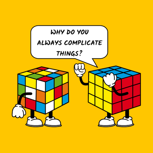 Vtipné tričko Rubikova kostka