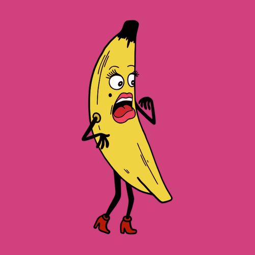 Tričko s banánem pro ni