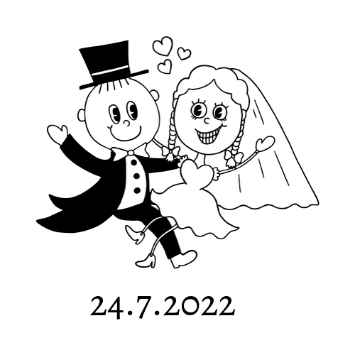 Pánské svatební tričko s datumem
