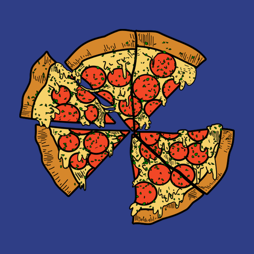 Pánské tričko Pizza rodina táta