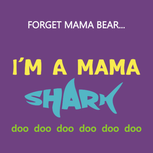 Tílko pro žraločici I´m a mama SHARK