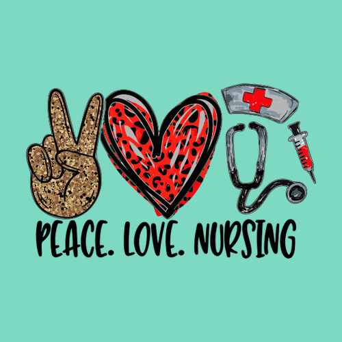 Tílko Peace, love and nursing