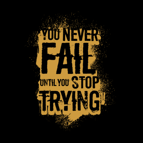 Motivační tričko You Never Fail