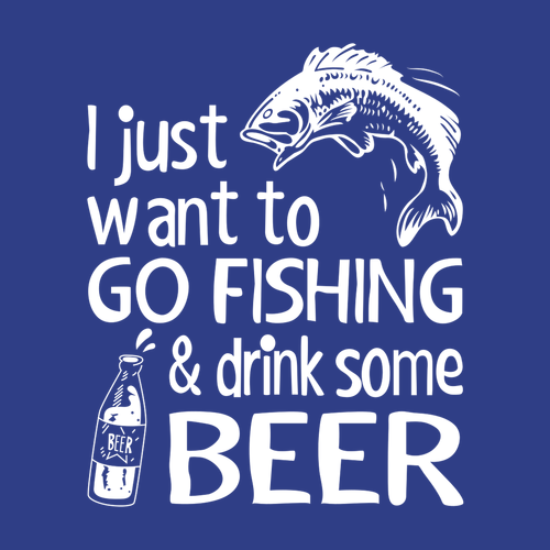 Mikina Go fishing and drink beer