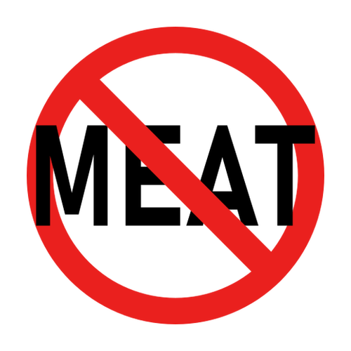 Tričko pro vegetariány No meat