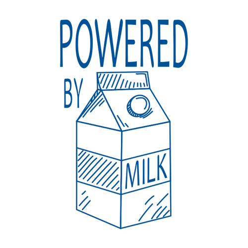 Dětské Tričko Powered by Milk