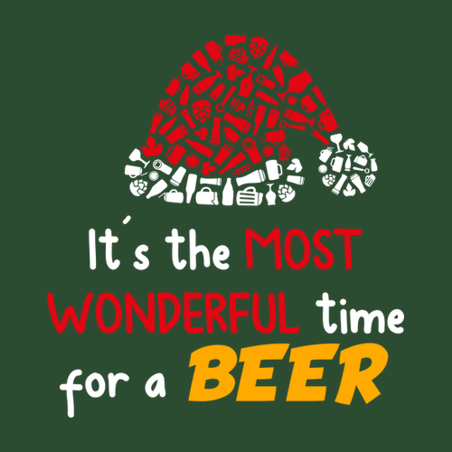 Vánoční tričko Beer