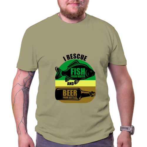 Tričko pro rybáře Záchranář