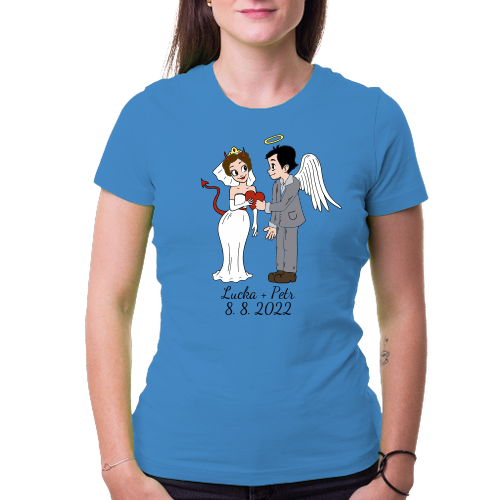 Svatební Dámské tričko Ďáblice