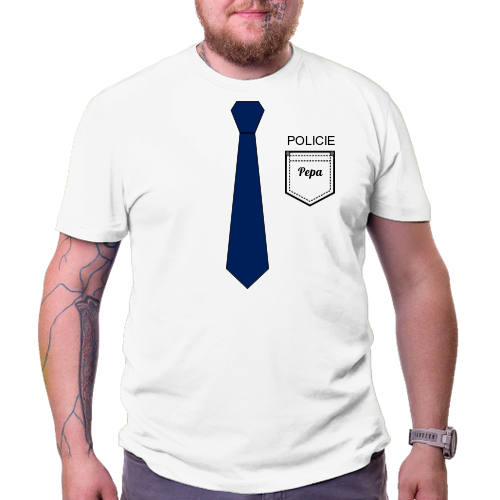 Policajti Tričko s nápisem Policie