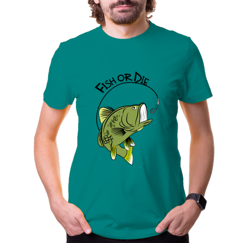 Rybářské tričko Fish or die