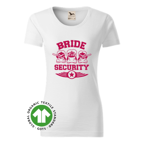 Rozlučka se svobodou Organické tričko pro družičky Bride security