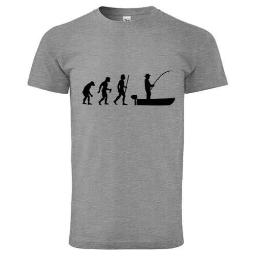 Rybáři Pánské tričko Evoluce rybáře