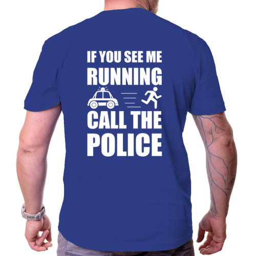 Vtipné pánské tričko Policie