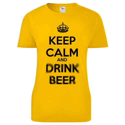 Dámské triko Keep calm and drink beer