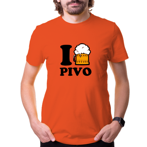 Pánské triko I love PIVO