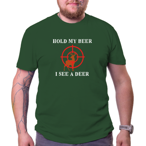 Myslivci Pánské tričko Hold my beer