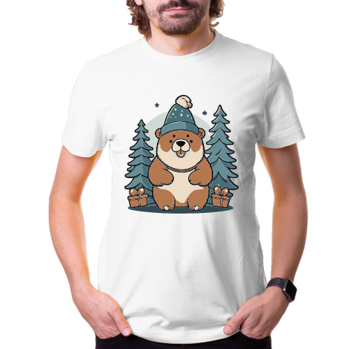 Vánoční triko s medvědem pro něj