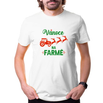 Tričko Vánoce na farmě