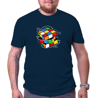 Tričko Rubikova kostka s návodem