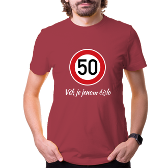 Pánské narozeninové tričko Kulatá 50
