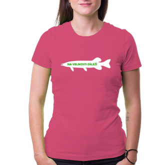 Rybáři Dámské tričko Na velikosti záleží