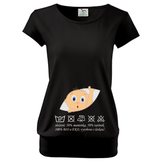 Pro těhotné Těhotenské tričko Vyrobeno s láskou