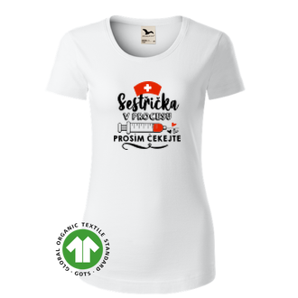 Zdravotní sestry Organicé tričko Budoucí zdravotní sestra