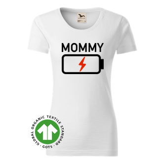 Bio tričko Mommy low battery