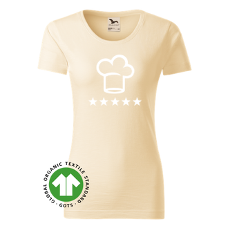 Organické tričko pro kuchařku Cheff