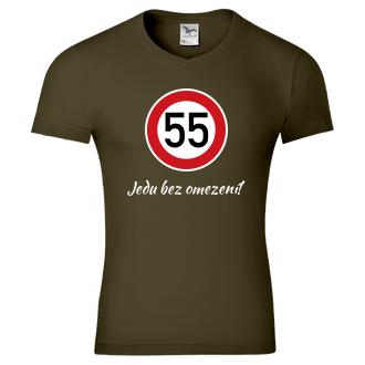 K narozeninám Pánské tričko 55 let bez omezení