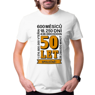 Pánské tričko 50 let společně