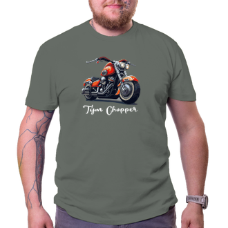 Auta a motorky Motorkářské triko Tým Chopper