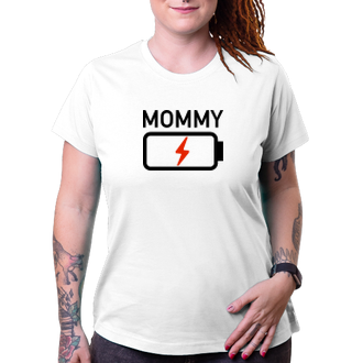 Tričko Mommy low battery
