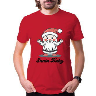 Vánoce Tričko Santa baby