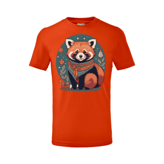 Vánoční dětské triko Červená panda