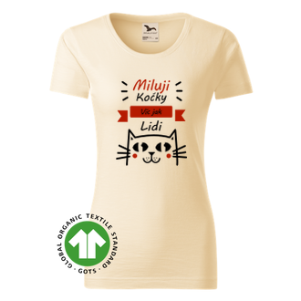 Zvířata Organické tričko Miluji kočky